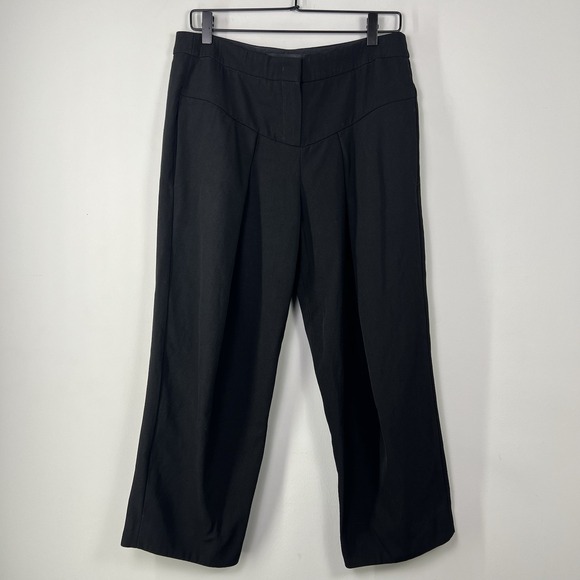 Derek Lam Pants - Derek Lam Wool Cropped Trousers Womens Size 8 Black‎ Italian Fabric Tailored